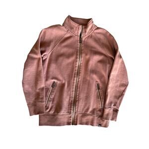 Prana Small Faded Cinnamon Full Zip Sweat Jacket